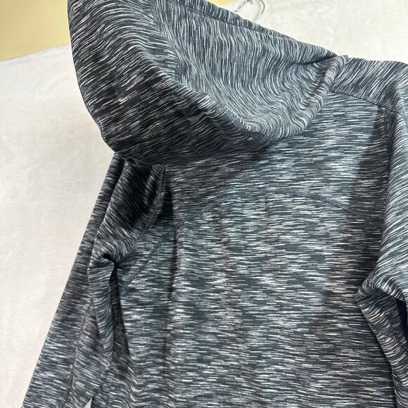 Calvin Klein Womens Sweatshirt Hoodie Large‎ Dark Gray Moisture Wick Fleece Cowl - Picture 8 of 9